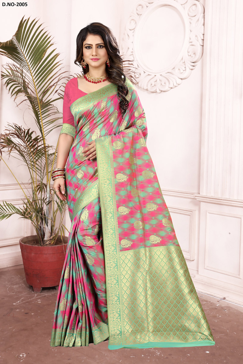 Aashirwad Vol-1 kalamkari Design Rapier Jacquard Saree Aashirwad Vol-1 kalamkari Design Rapier Jacquard Saree